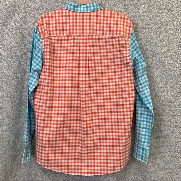 SADDLEBRED Vintage Oxford Men's Long Sleeve Button Down Checkered Shirt Med #955 - Picture 2 of 11
